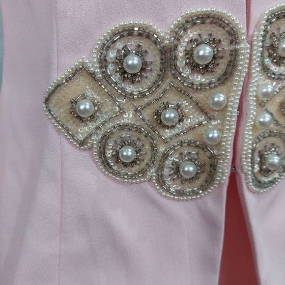 Opalis by Frank Hahn Pale Pink Skirt Set Women's Vintage Size 8 Made In USA - Picture 12 of 14